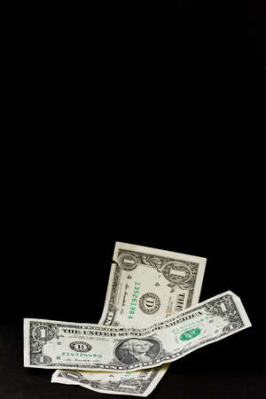 Falling dollarの写真素材