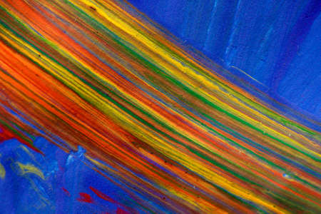 Rainbow paint abstractの写真素材