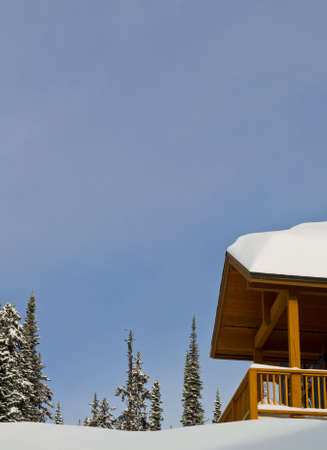 Winter chaletの写真素材