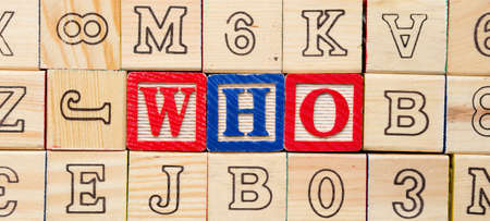 Who in blocksの写真素材