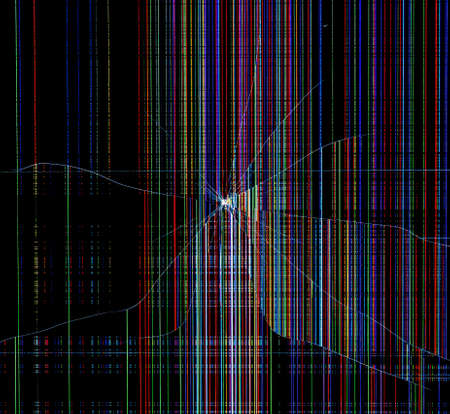 Cracked LCD Abstract backgroundの写真素材
