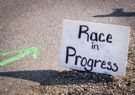 Race signの写真素材