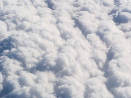 Fluffy cloudsの写真素材