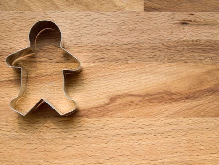 Gingerbread cookie cutterの写真素材