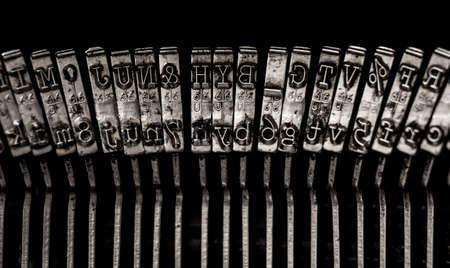 Typewriter lettersの写真素材