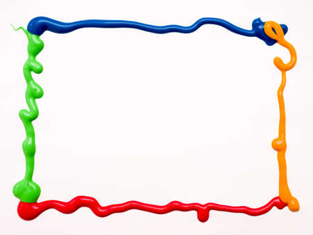 Wet paint frameの写真素材