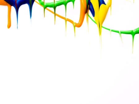 Wet dripping paint backgroundの写真素材