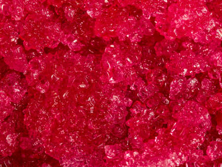 Red crystals