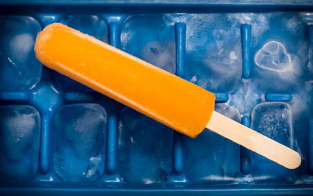 Orange ice stickの写真素材