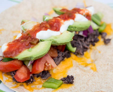 Healthy bean burritoの写真素材