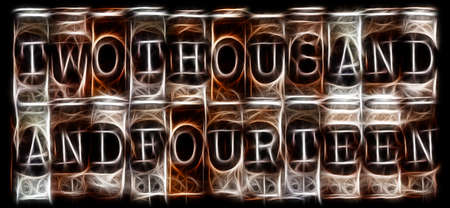 2014 Two thousand fourteenの写真素材