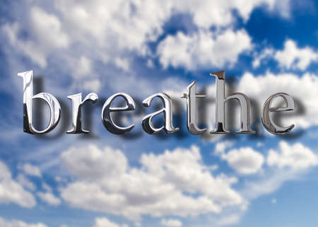 Breathe fresh airの写真素材