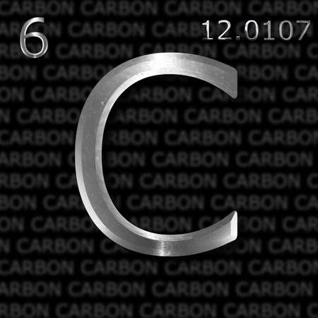 Carbon element conceptの写真素材