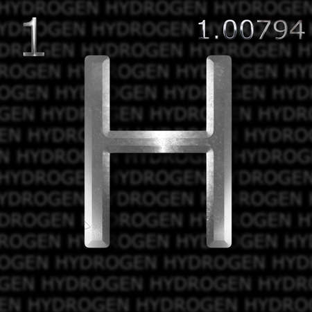 Hydrogen gas element conceptの写真素材
