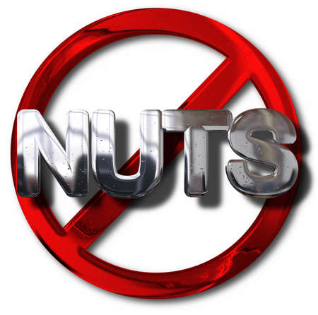 Nut free conceptの写真素材