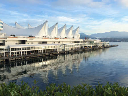 Canada Place in downtown Vancouverの素材
