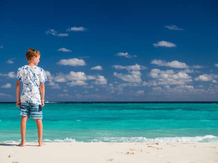 Child on vacation in Mexicoの写真素材