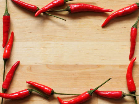 Red hot peppers backgroundの写真素材
