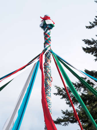 Maypole celebrationの写真素材