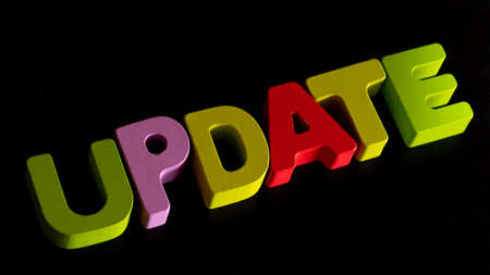 Update concept word in blocksの写真素材