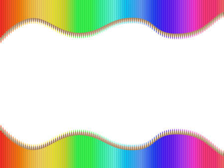 pencil wave with white backgroundのイラスト素材