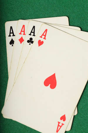 Four aces Portraitの写真素材