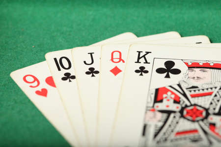 Laydown straight nine to kingのeditorial素材