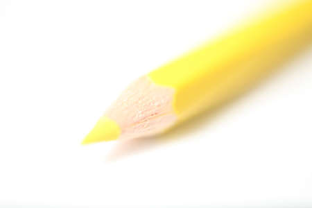 Macro Pencil isolated yellow の写真素材