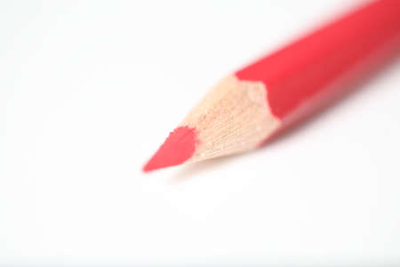 Macro pencil isolated pink/redの写真素材
