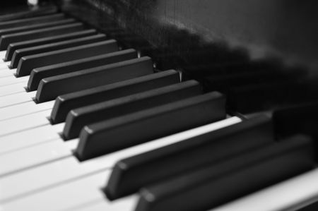 Piano keys waiting to make beautiful music