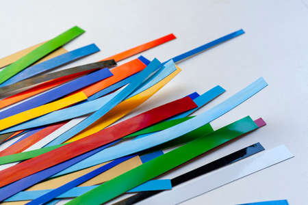 Background of bright stripes.の写真素材