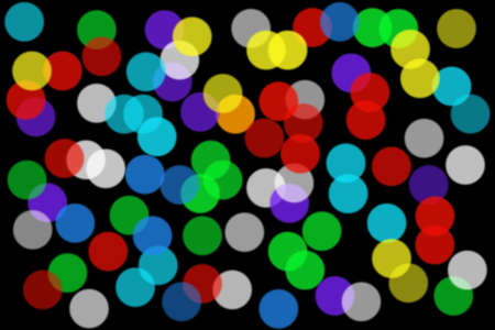 Seamless Background Beautiful Bokeh from blurred colored circles.の写真素材