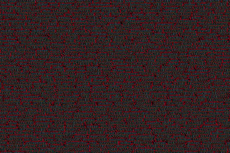 Dark background consisting of terms on the topic of computer technology, computer viruses, cyber...