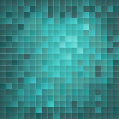 illustration of azure tiled mosaic backgroundのイラスト素材