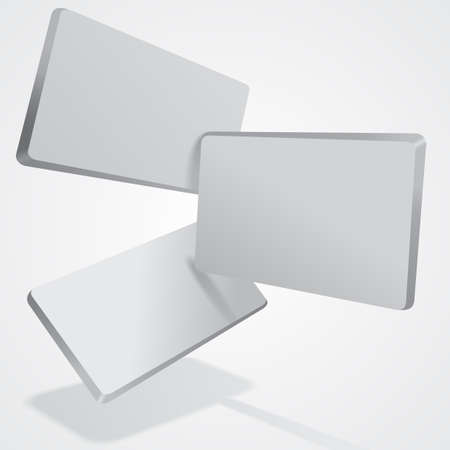 Abstract 3D EPS8 overlapping tiles with blank area for any contentのイラスト素材
