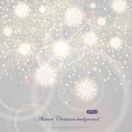 Shiny Christmas background with snowflakes flying roundのイラスト素材