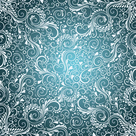 Abstract elegant swirl seamless composition with spirals and heaのイラスト素材