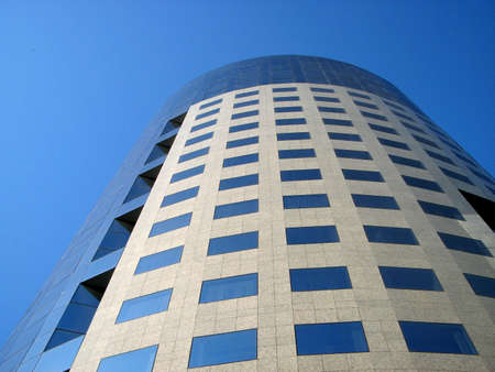 Modern office building in Bucharestの写真素材
