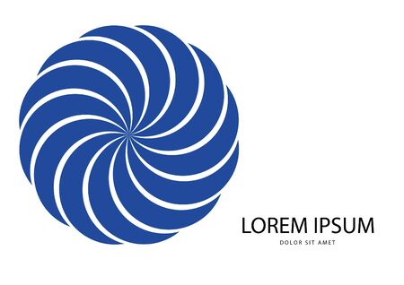 Abstract blue logo in vector format. Can be used in branding or different graphic design layoutsのイラスト素材