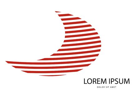 Abstract red logo in vector format. Can be used in branding or different graphic design layoutsのイラスト素材