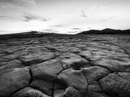 Muddy Volcanoes in Berca (Paclele Mari, Buzau), Romaniaの写真素材