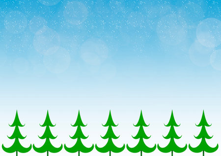 Christmas / Winter themes illustration. Template that can be used for any type of  graphic design layout - print or webの写真素材