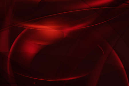 3d illustration of an abstract colorful red background with spirals, lines and geometric patternsの写真素材