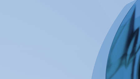 Colorful abstract background with wavy shapes and negative space for copy - 3d llustration (rendering)の写真素材