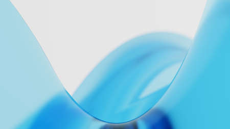 Abstract colorful background with waving geometry. 3d illustrationの写真素材