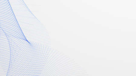 Colorful abstract background with wavy shapes and negative space for copy - 3d llustration (rendering)の写真素材