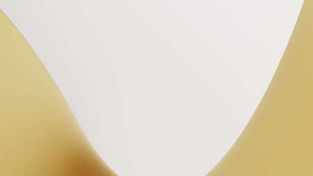 Colorful abstract background with wavy shapes and negative space for copy - 3d llustration (rendering)の写真素材