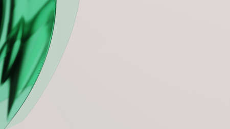 Colorful abstract background with wavy shapes and negative space for copy - 3d llustration (rendering)の写真素材