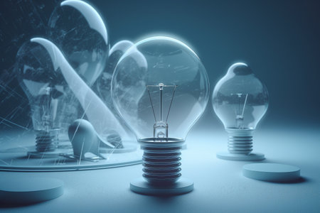 Clean and sustainable energy, conceptual illustration created using generative AIの素材