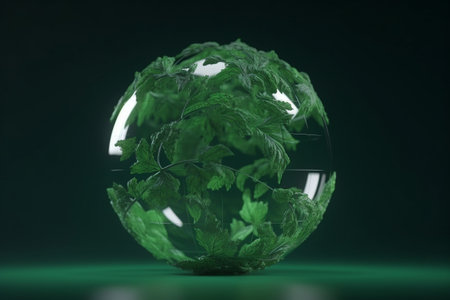 Earth Day. Conceptual illustration. Sustainable, eco, green, planet friendly Created using Generative AIの素材